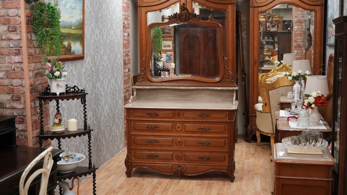 Antique French Dressing Chest - Image 1