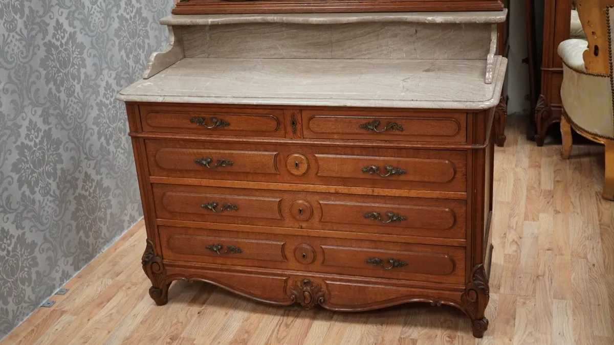 Antique French Dressing Chest - Image 4
