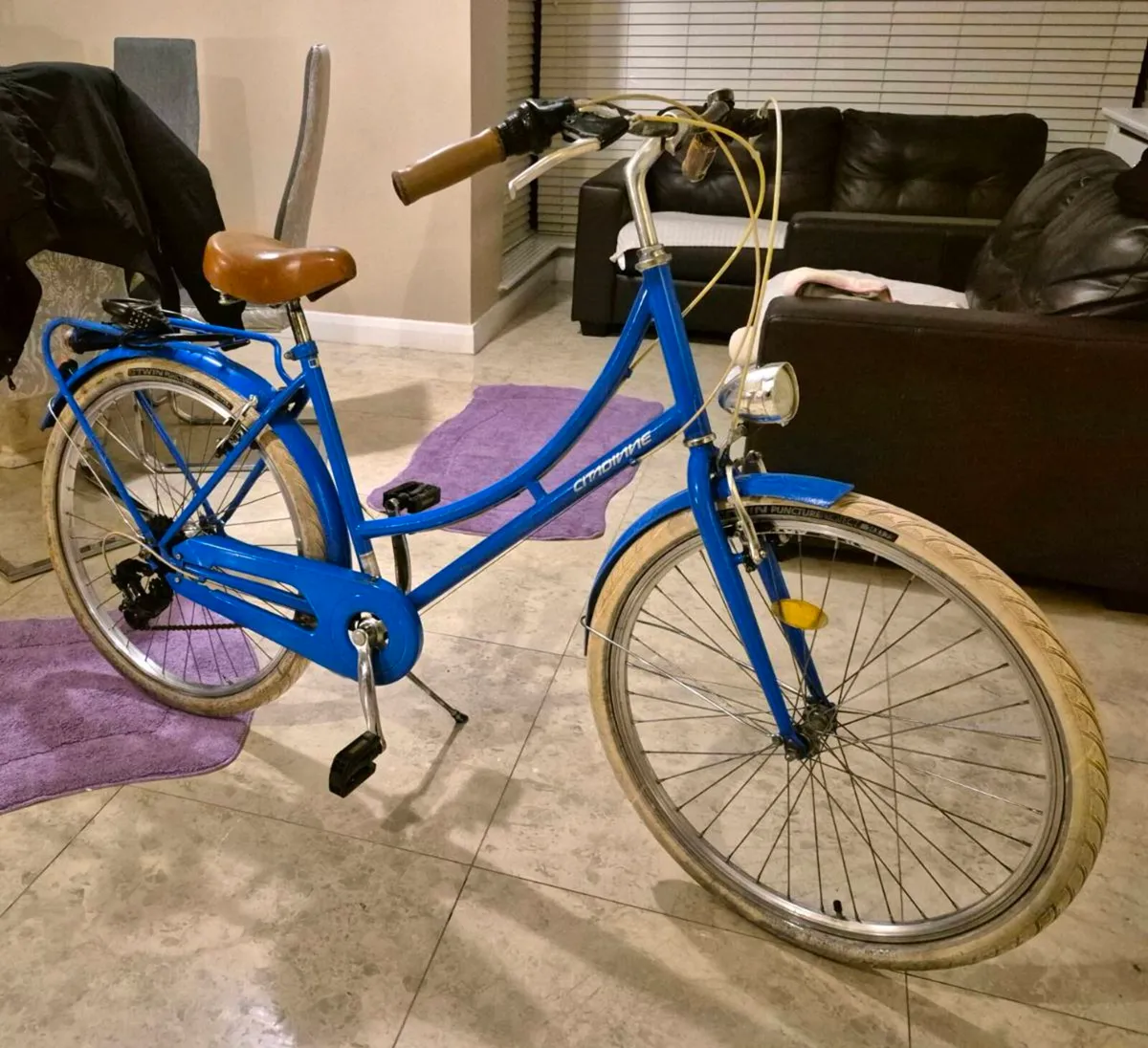 ADULTS WOMAN BIKE STYLISH ROYAL BLUE 20-IN FRAME S - Image 1