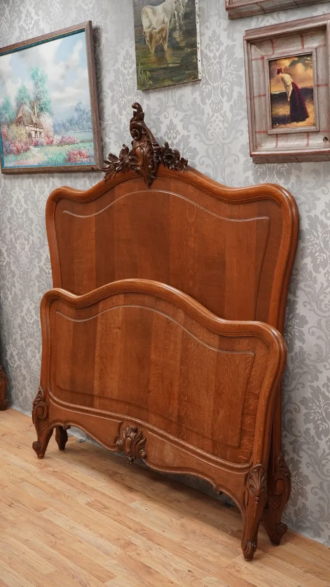 Grand Palais French Oak Bed - Image 2