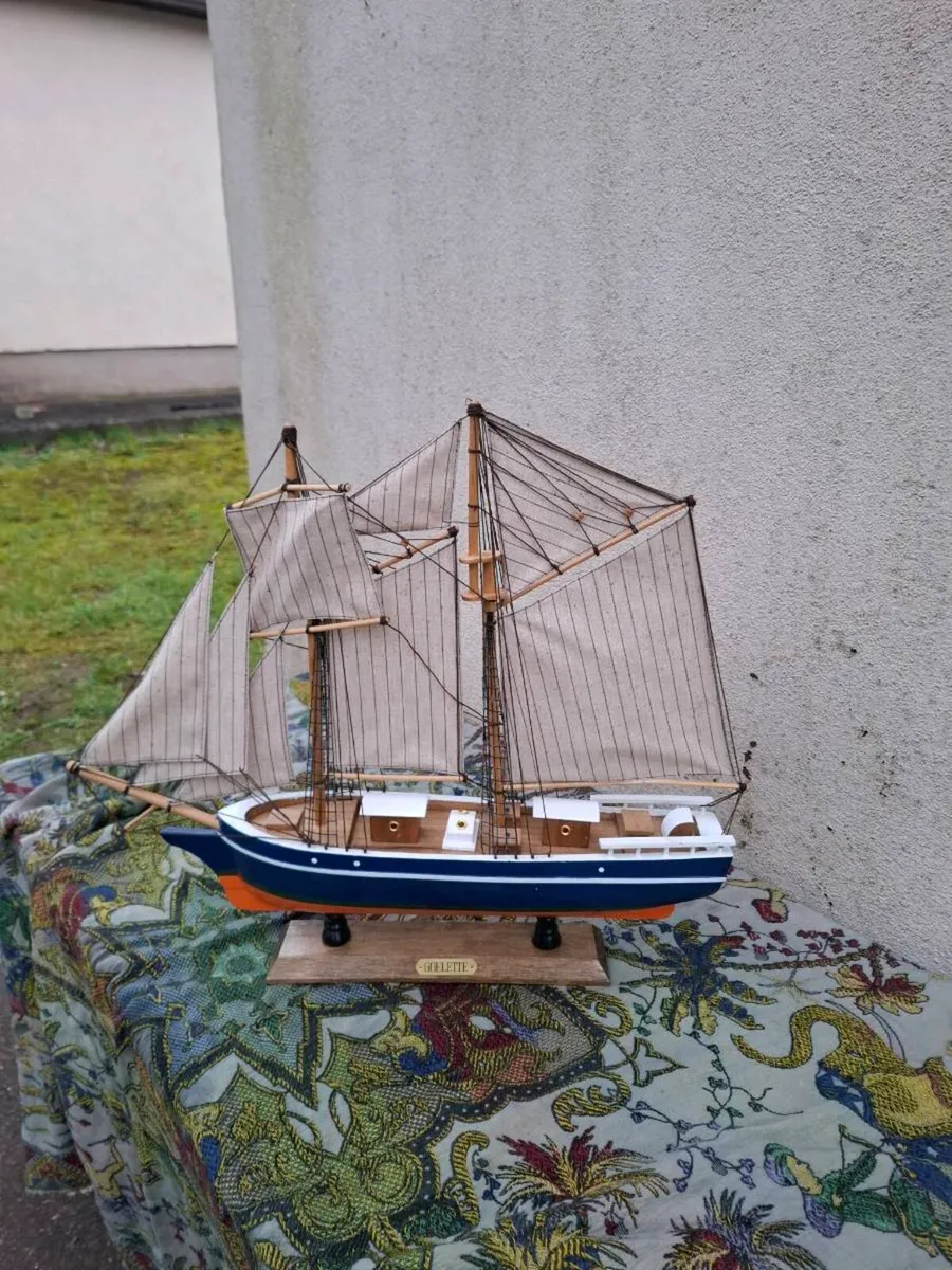 50cm wood ship boat
