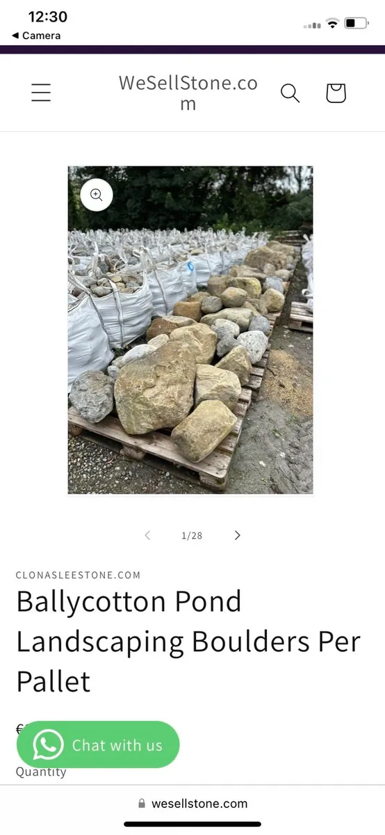 Ballycotton Large Landscape Boulders on pallet - Image 1