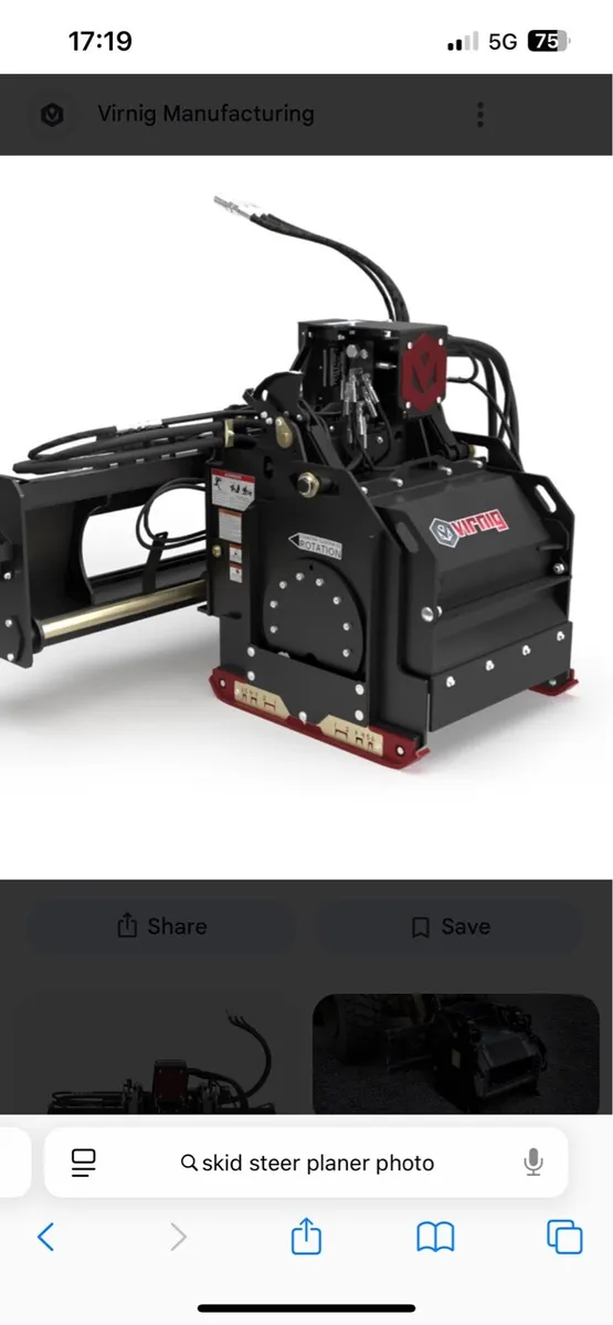 Planer to suit skid steer required