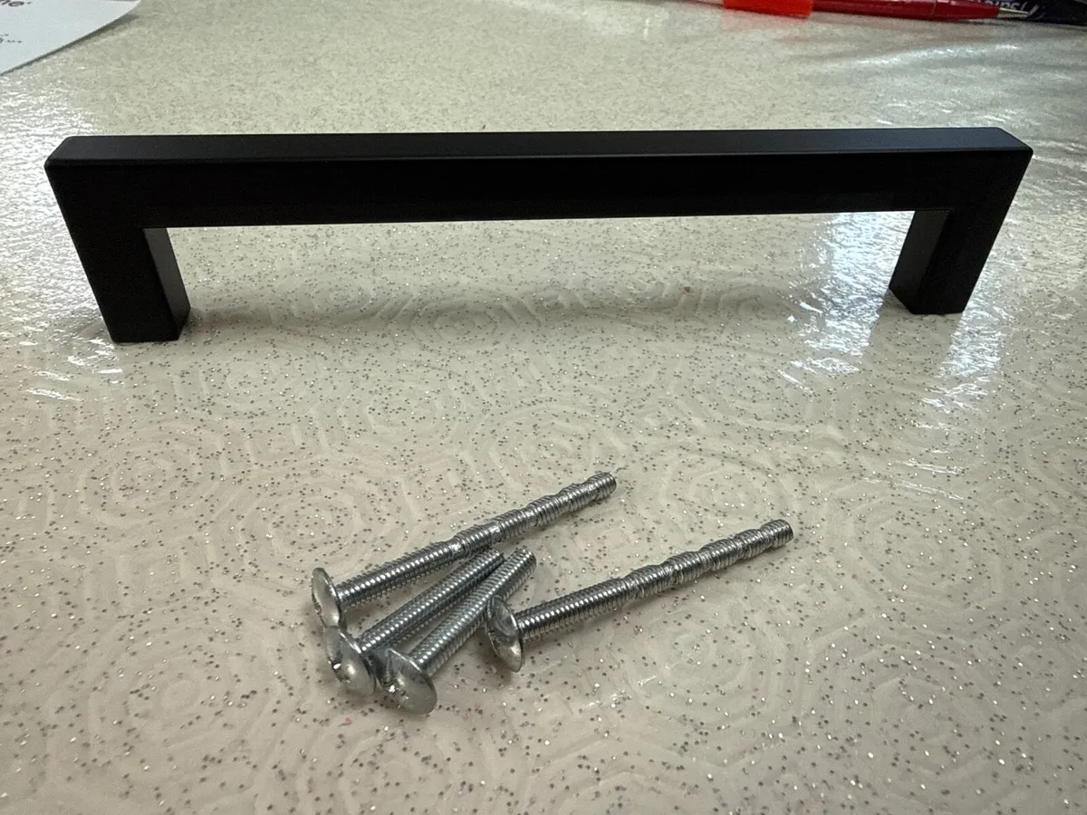 Goldenwarm 20 Pack Black Square Bar Cabinet Pull - Image 1