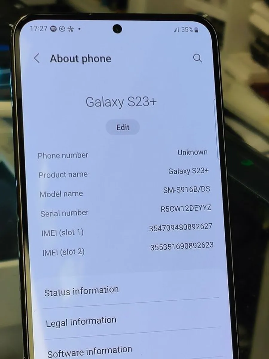 Samsung Galaxy S23 Plus Dual Sim 256GB 8G RAM Phantom Black, Unlocked Little Use - Image 3