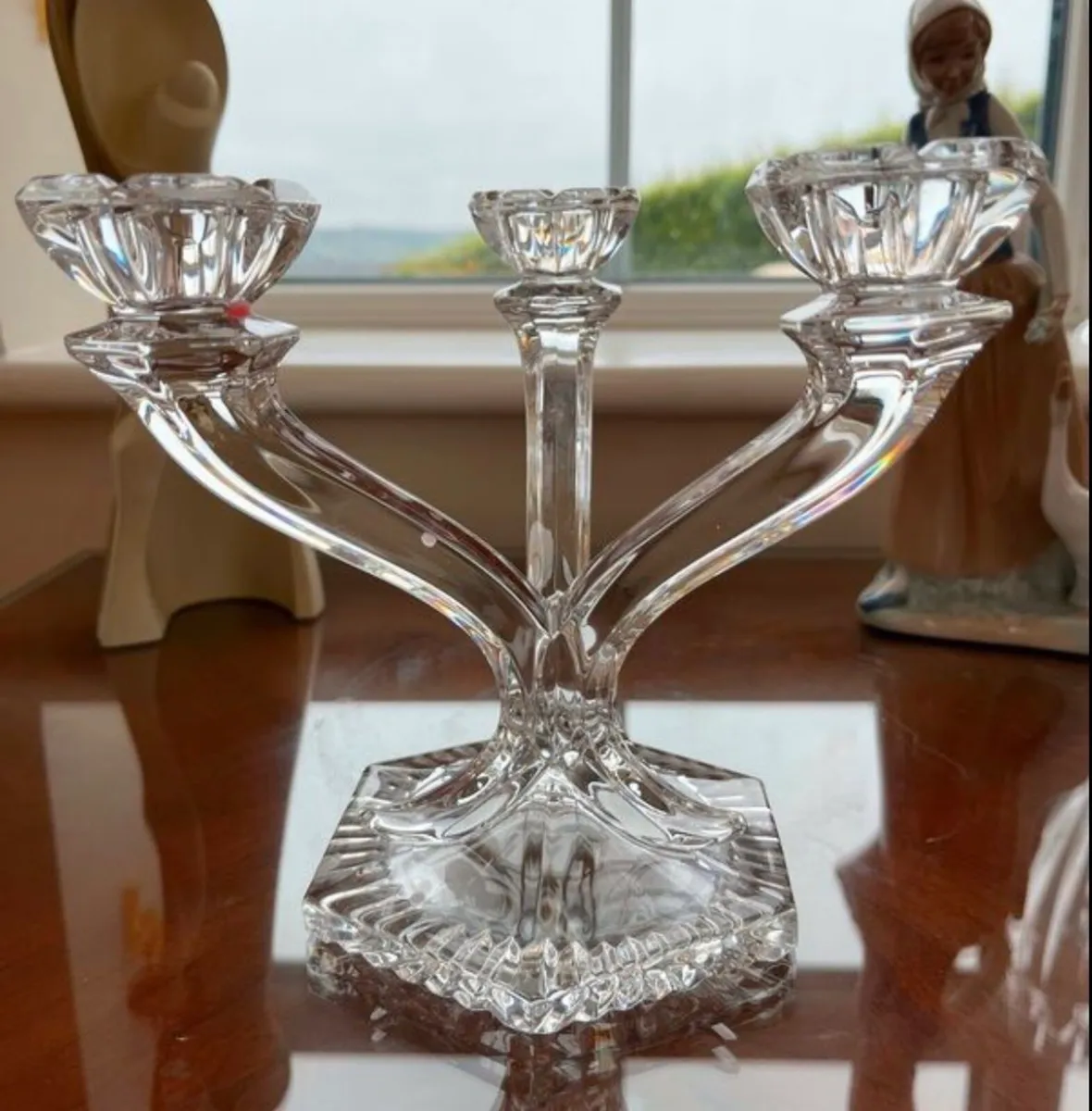 vintage galway crystal candelabra