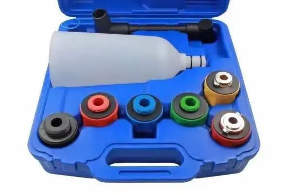 “8PC Engine Oil Filler Set – Funnel & Adapters” - Image 1