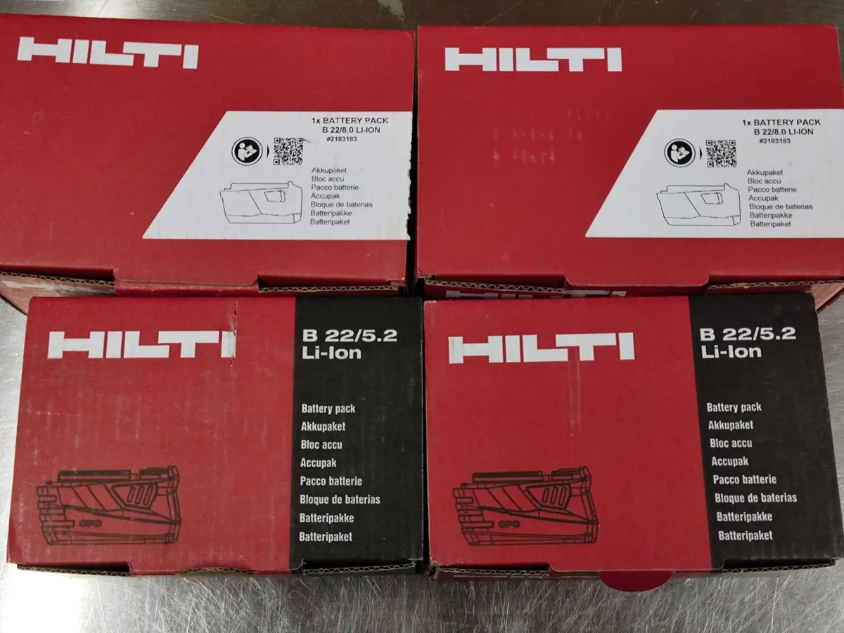 Hilti b22. Batteries. Brand new