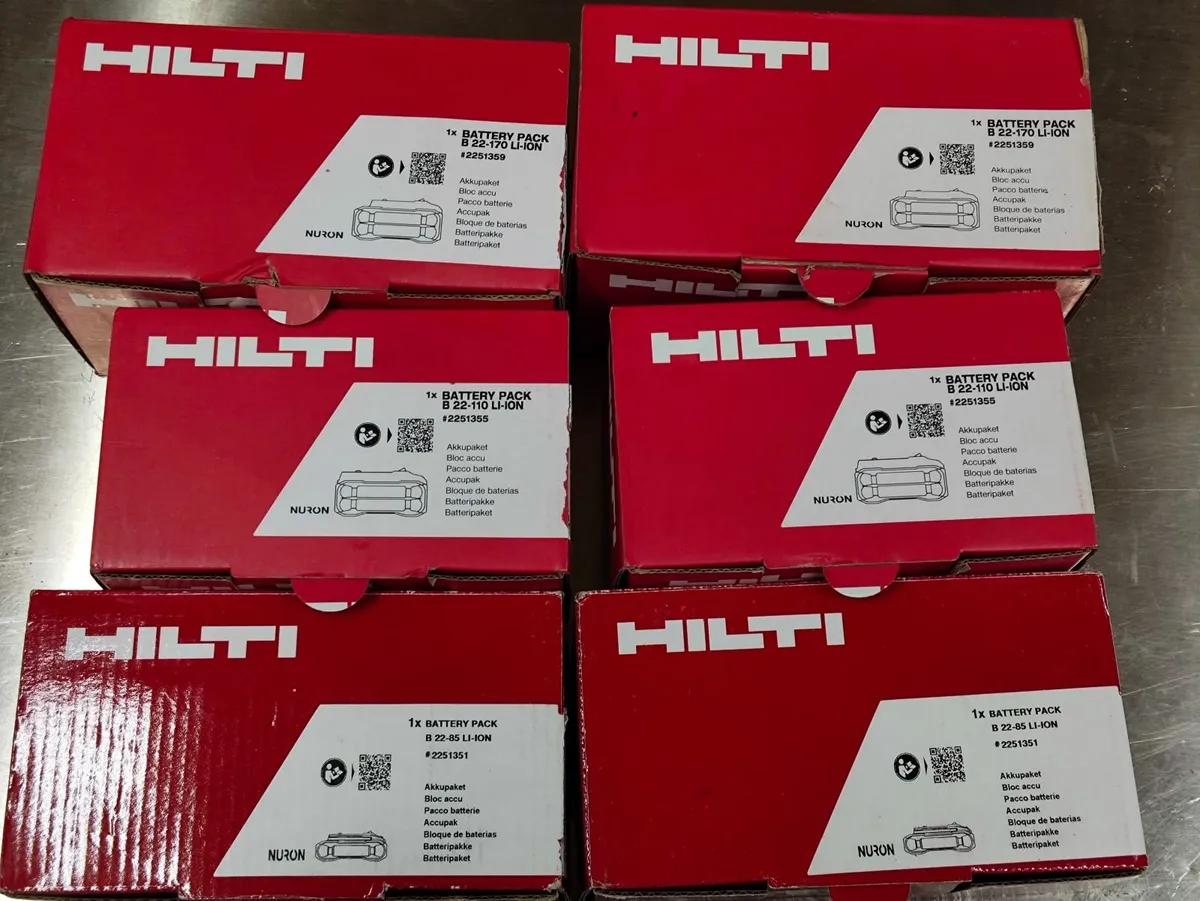 Hilti nuron batteries. Brand new