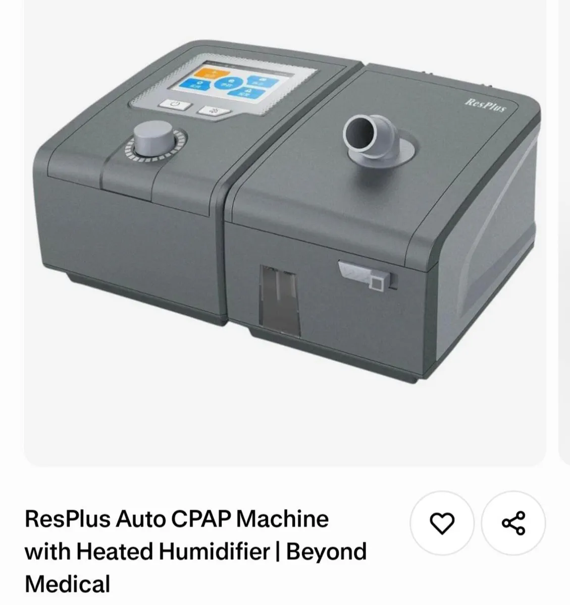 Cpap machine and nose mask - Image 1