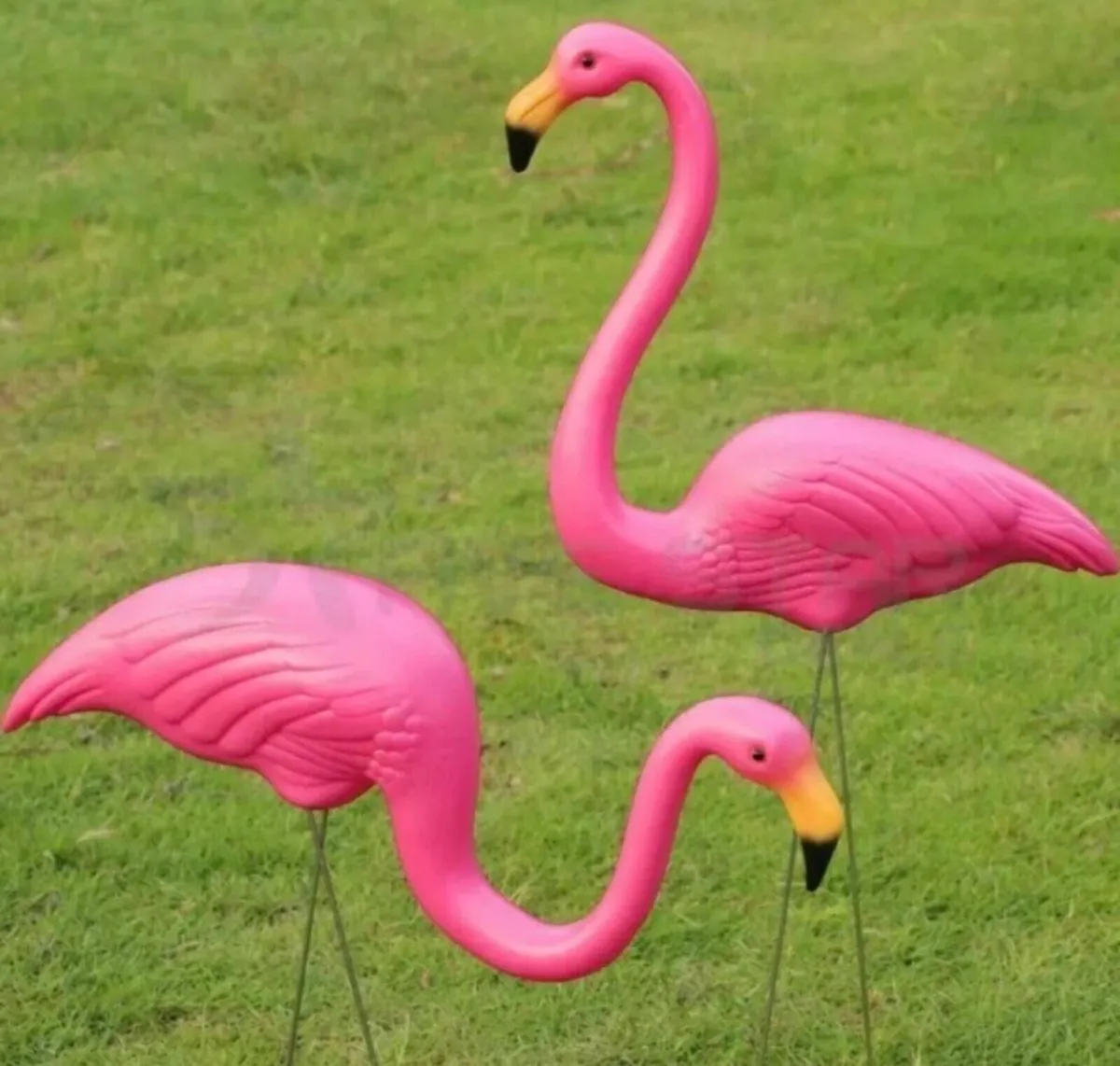 2 x Flamingos Garden Ornaments NEW - Image 2