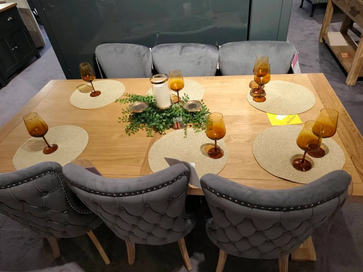 Oak Dining Table 200cm - Image 2