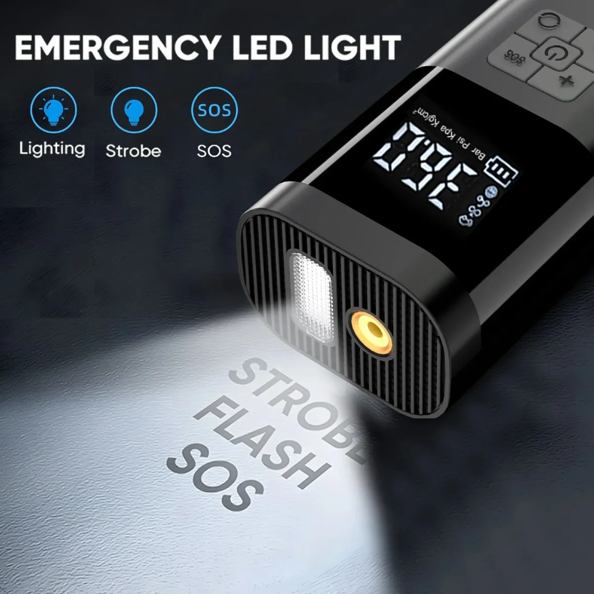 Portable Car, Bike tyre inflator Air Pump NEW - Image 4