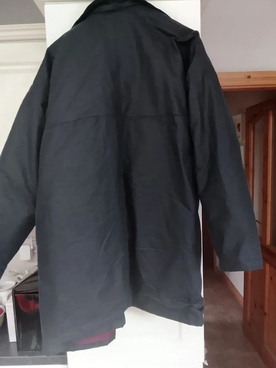 Men's Navy Waxed Jacket XL - Image 3