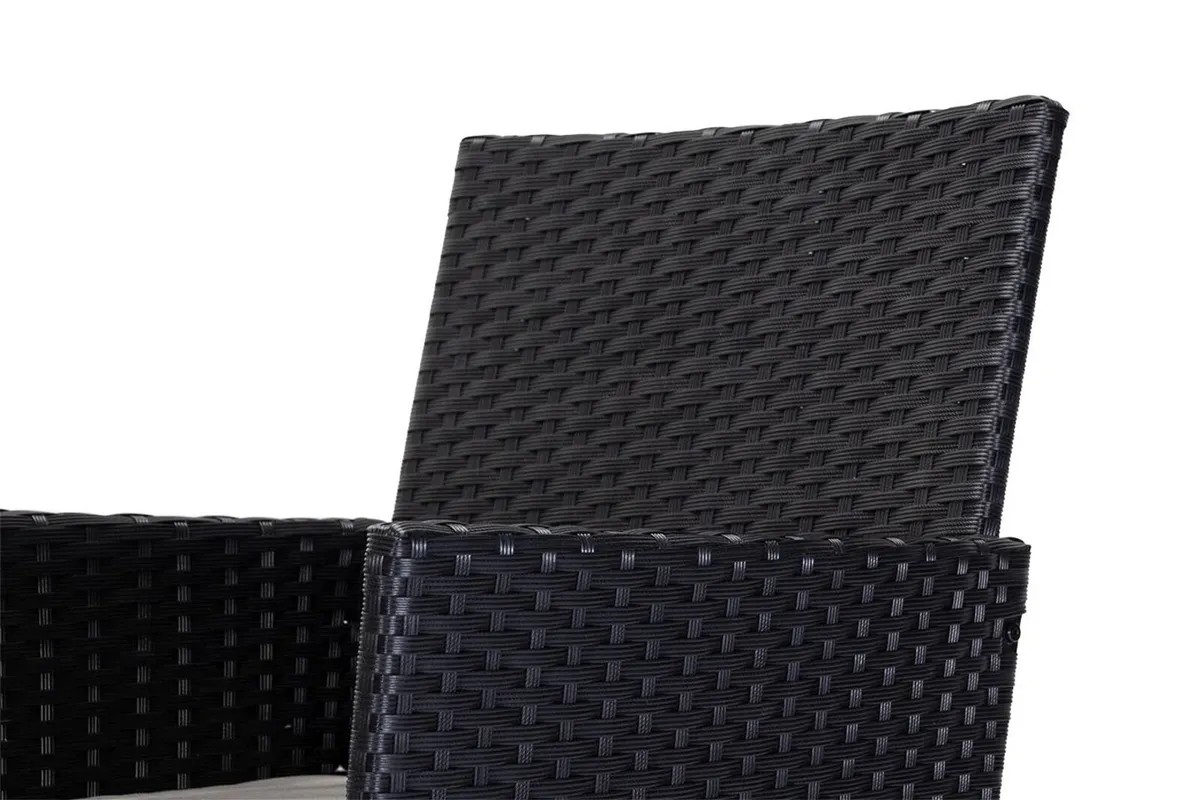 3-Piece Rattan Garden Set with Table & Armchairs - Image 3