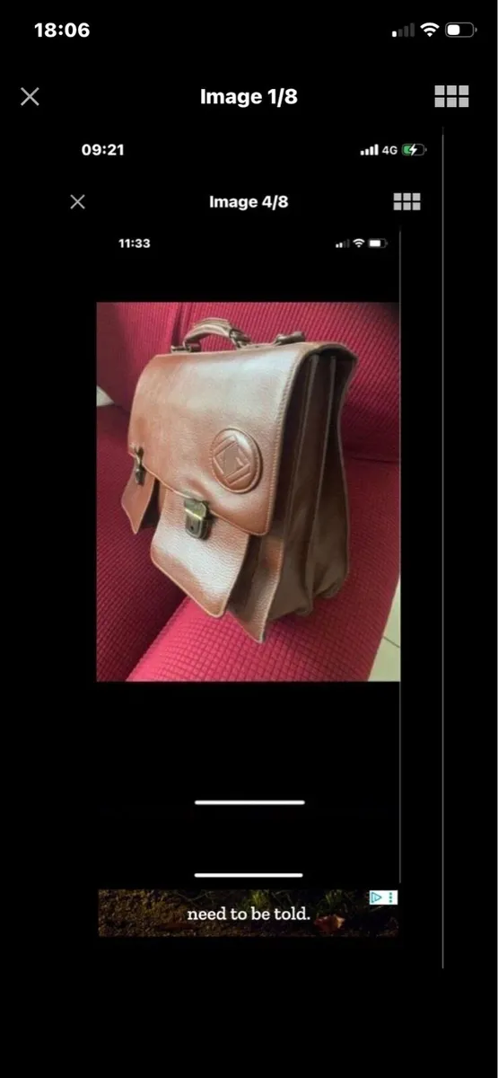 Leather Laptop Bag/ Briefcase - Image 1