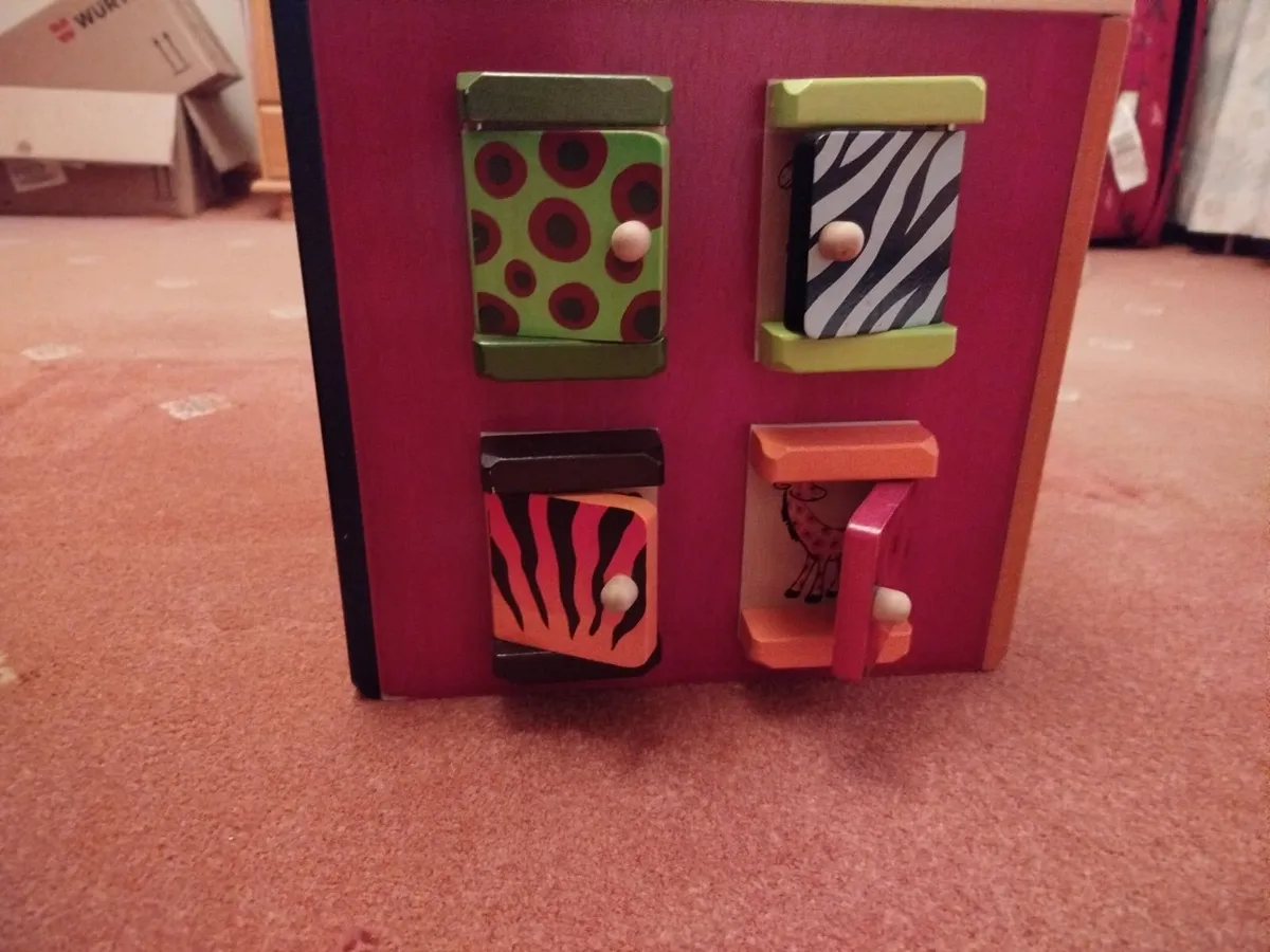 Wooden Activity Cube - Image 1