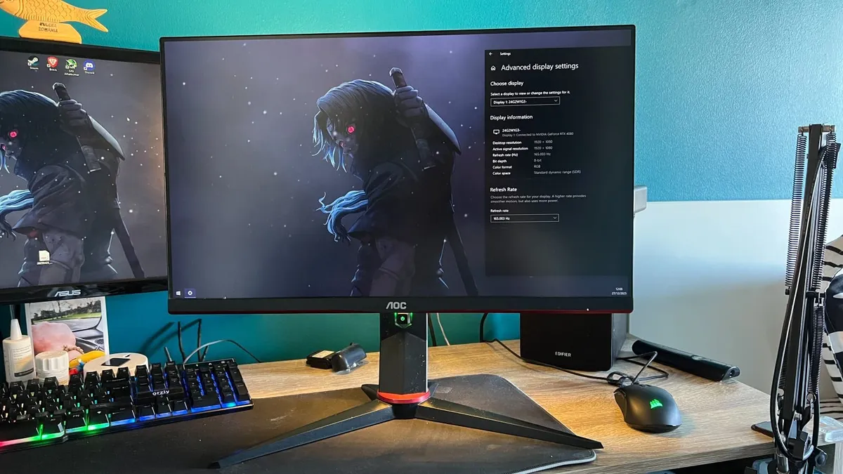 165Hz Gaming Monitor AOC