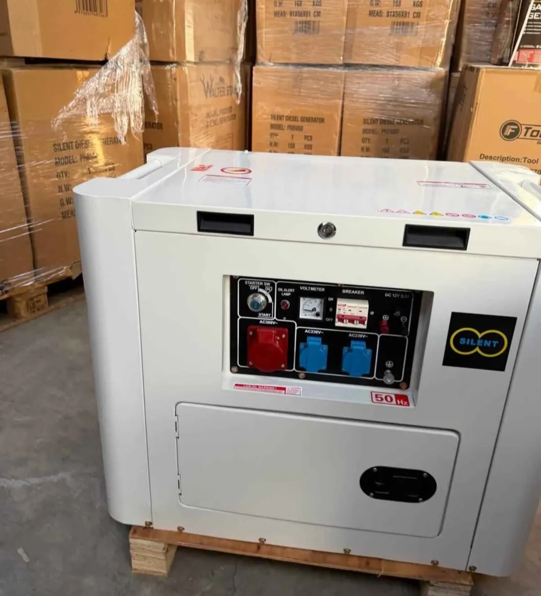 13kva diesel key start silent generator