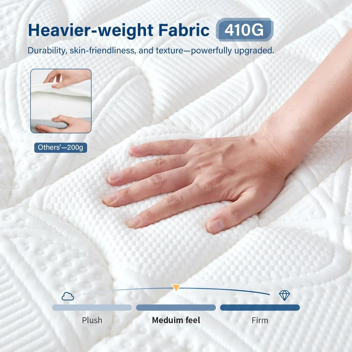 12 Inch Small Double Mattresses 4ft for Back Pain - Image 3