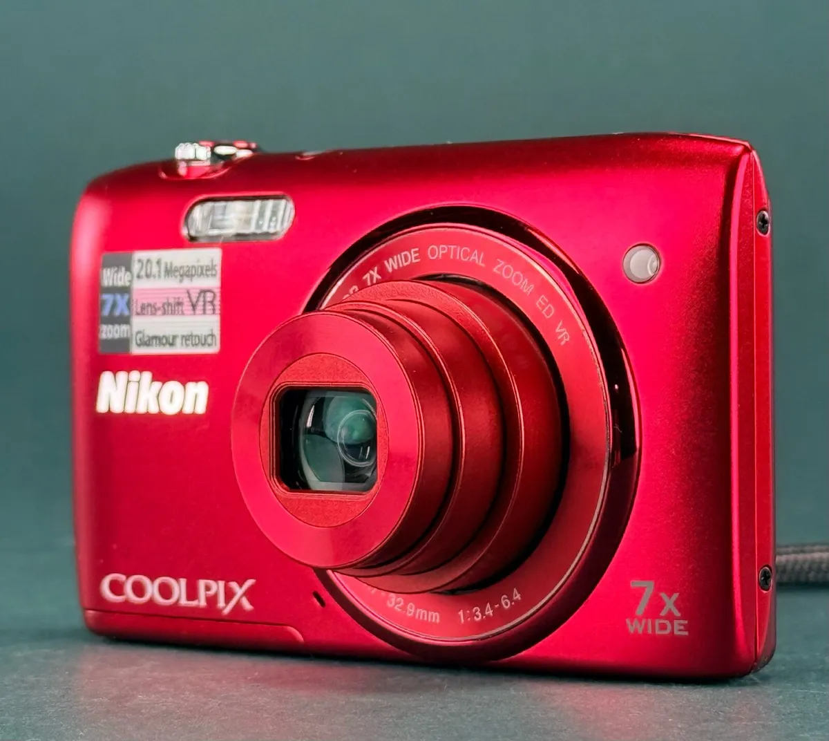 Nikon Coolpix S3500 Red 20MP Digital Camera - Image 2