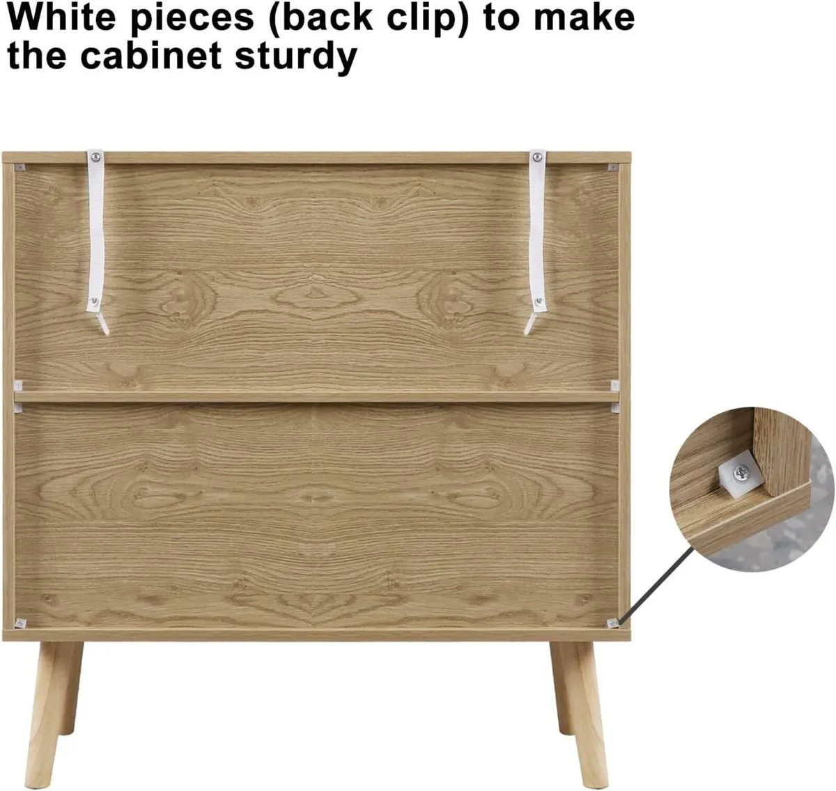 Rattan Sideboard Storage Cabinet Small Cabinets - Image 4