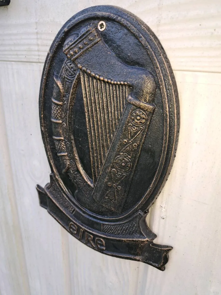 Eire harp cast iron sign - Image 2