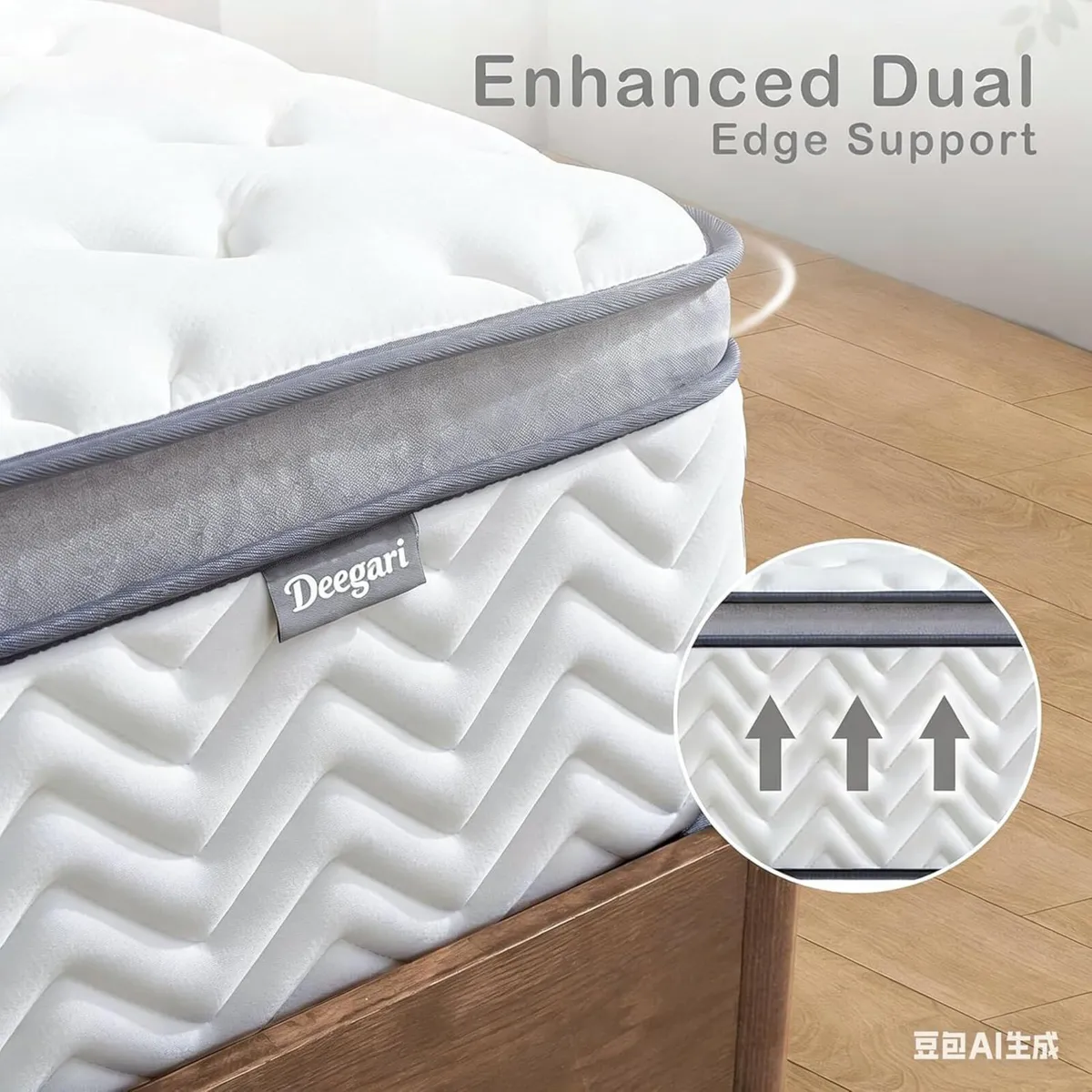 10 Inch Double Size Mattress in a Box Hybrid - Image 4