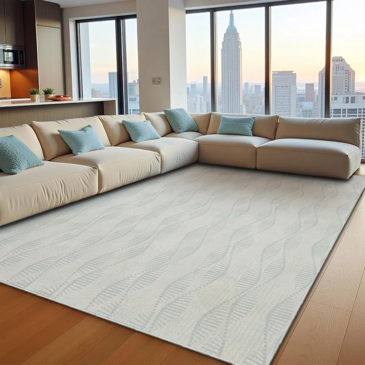 Rugs Living Room Short Pile Soft Area Bedroom - Image 1