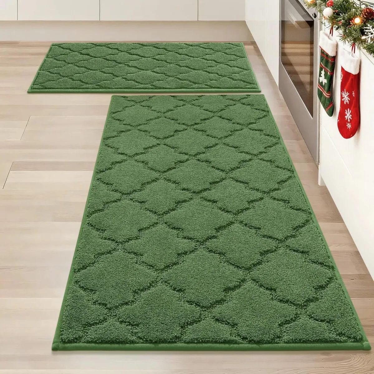 COSY HOMMER Nonslip Kitchen Rug Set 2 Pack - Image 1