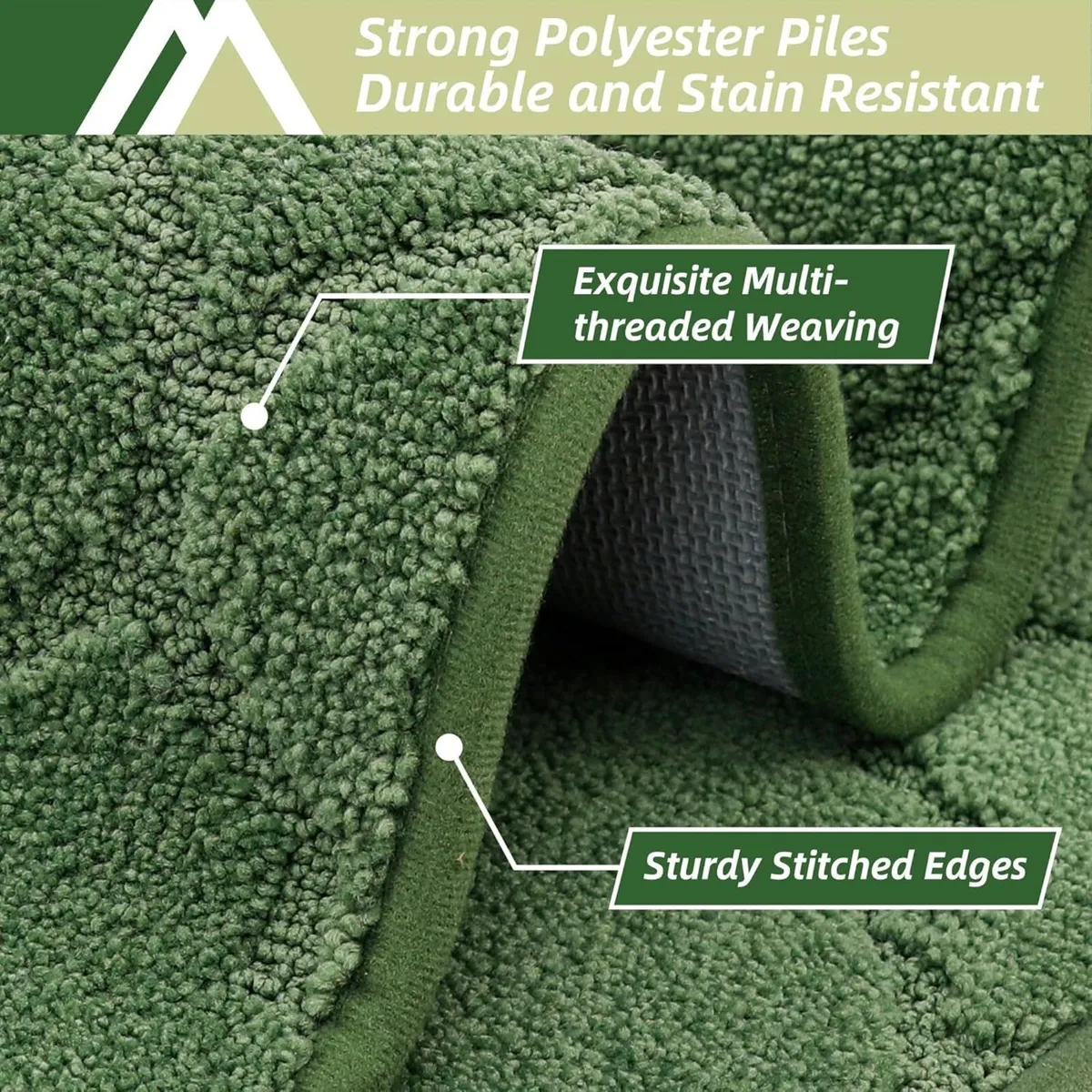 COSY HOMMER Nonslip Kitchen Rug Set 2 Pack - Image 4