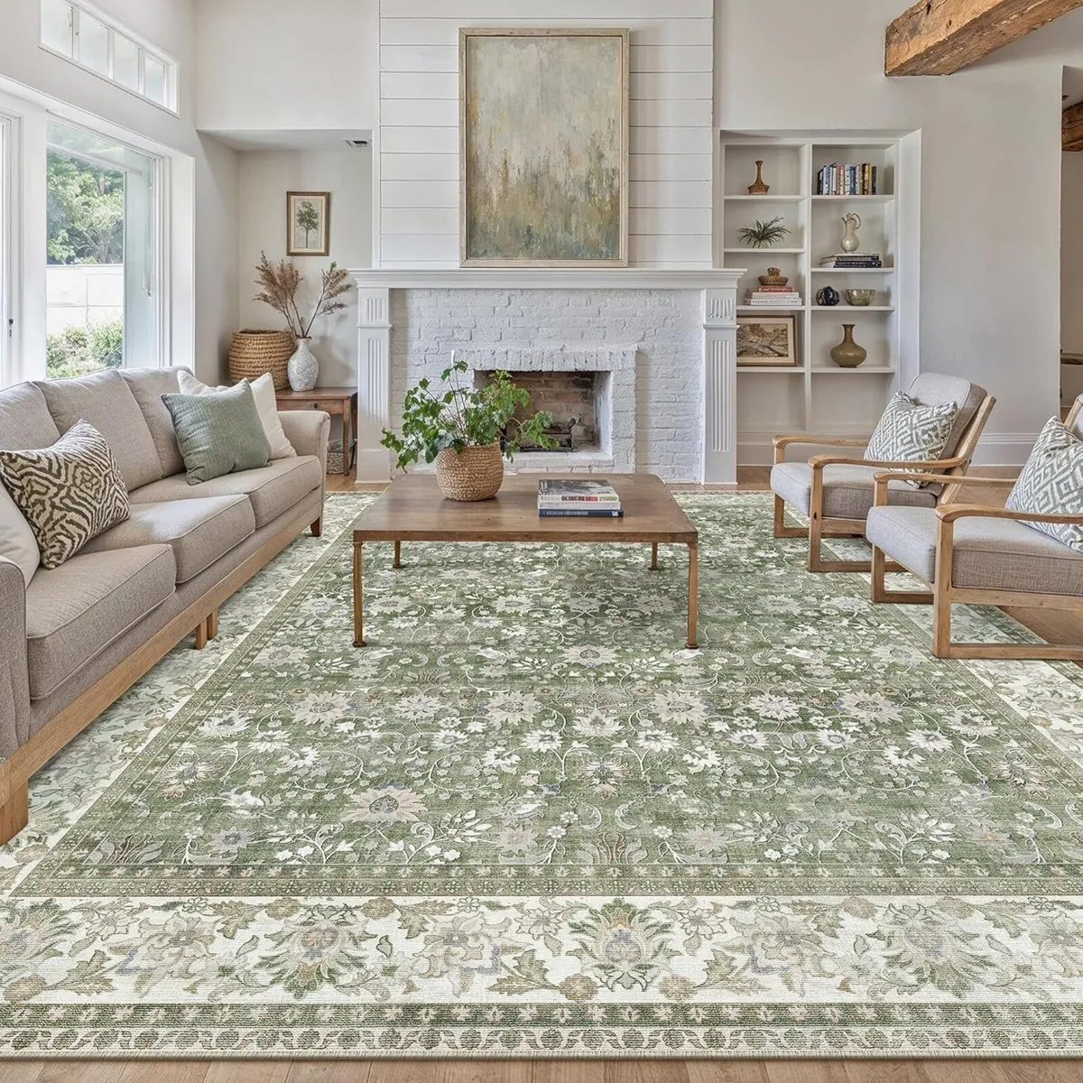 Vintage Area Rug Living Room Extra Large 240x300 - Image 1