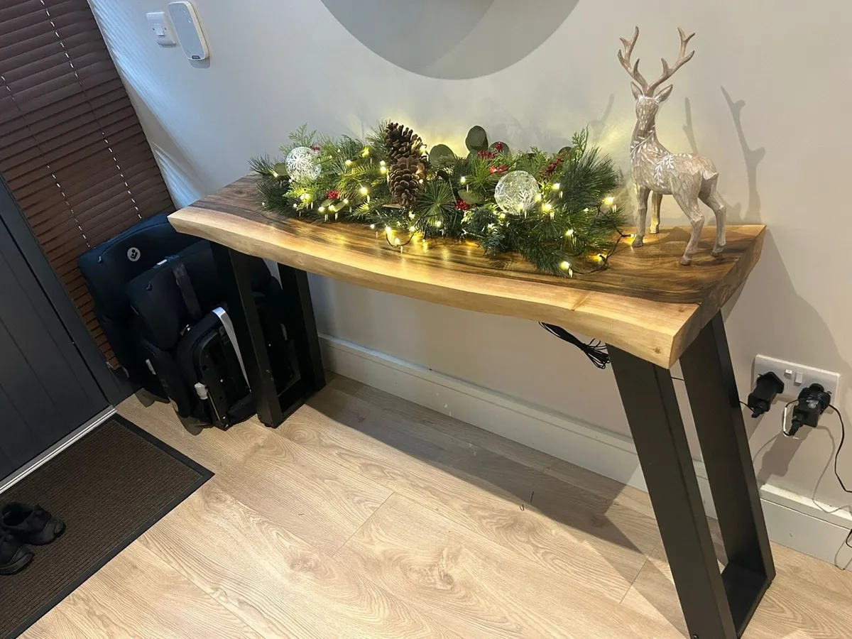 Handmade Live Edge Console Tables - Image 2