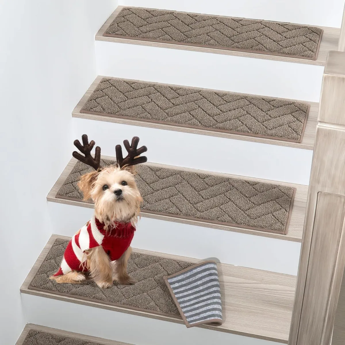 Stair Treads 15 pcs Anti Slip 22x70cm Stairs - Image 1