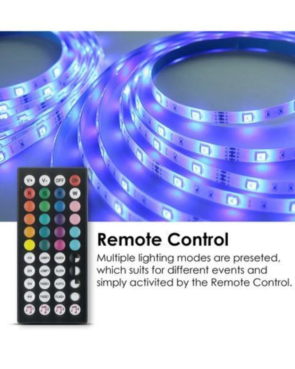 BRAND NEW Remote Controlled LED Strip Lights 5M - Image 3