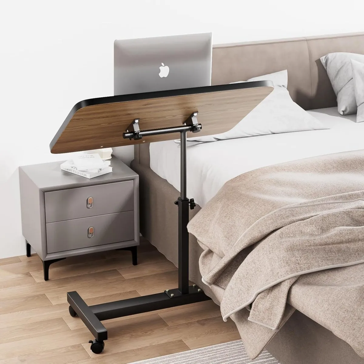 Adjustable Overbed Table with Wheels 60-90 cm - Image 3