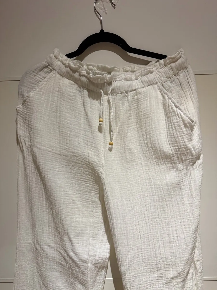 Mango white trousers - Image 3