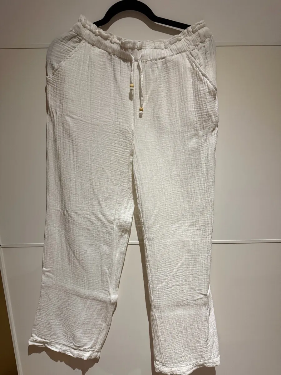Mango white trousers - Image 4