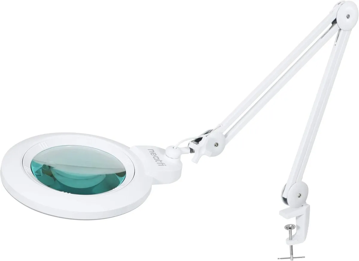 XL Bifocal LED Magnifying Lamp – 18cm Acrylic - Image 1