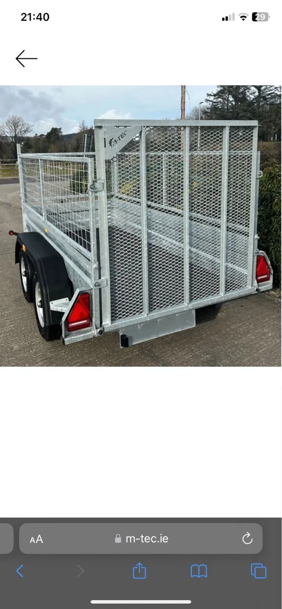 New Mtec 8x4 twin axle trailer - Image 3