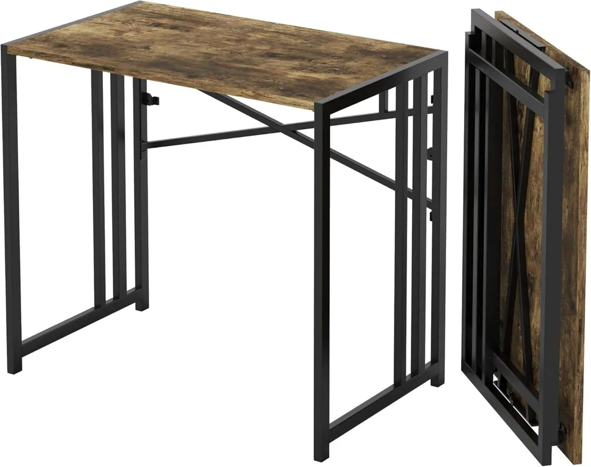 90 cm Small Folding Computer Desk Writing Gaming - Image 1