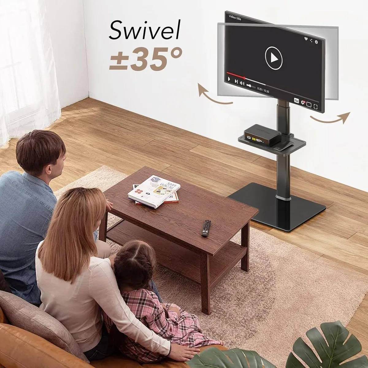 Universal Floor TV Stand with Mount 70 Degree - Image 2