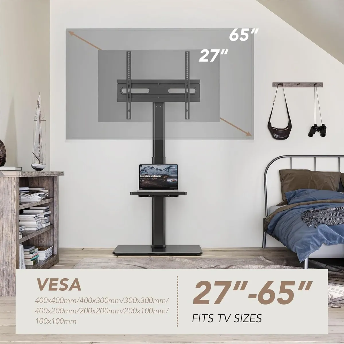 Universal Floor TV Stand with Mount 70 Degree - Image 4