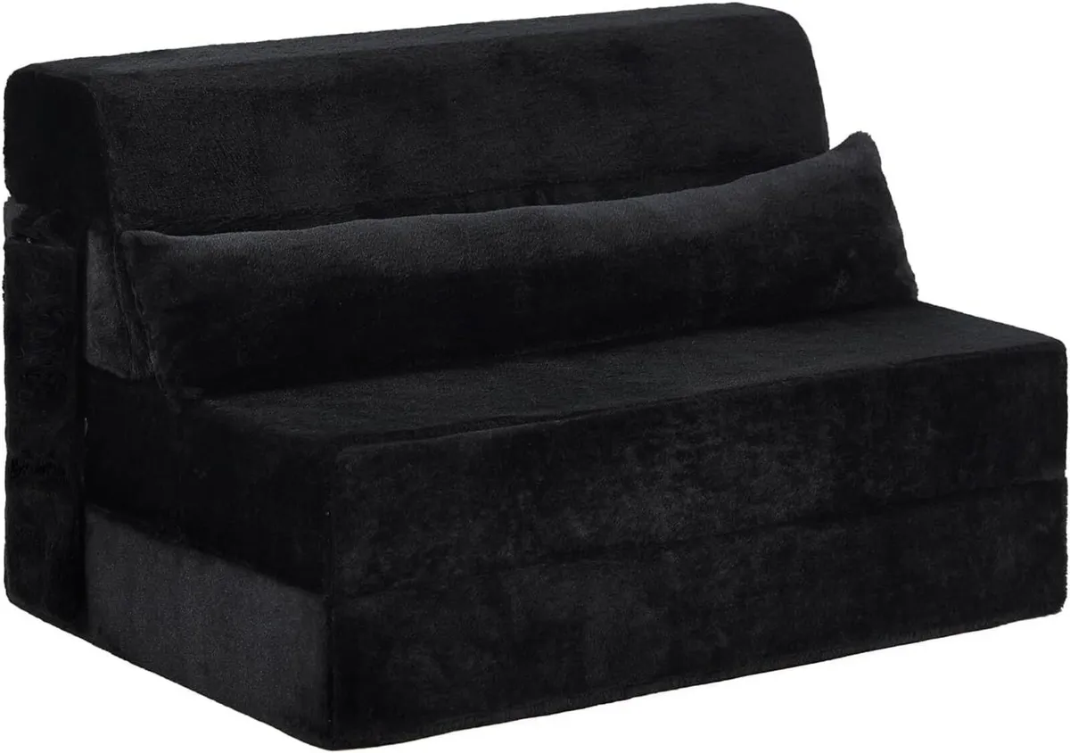 Folding Sofa Bed with Pillow Single Size 4-in-1 - Image 1