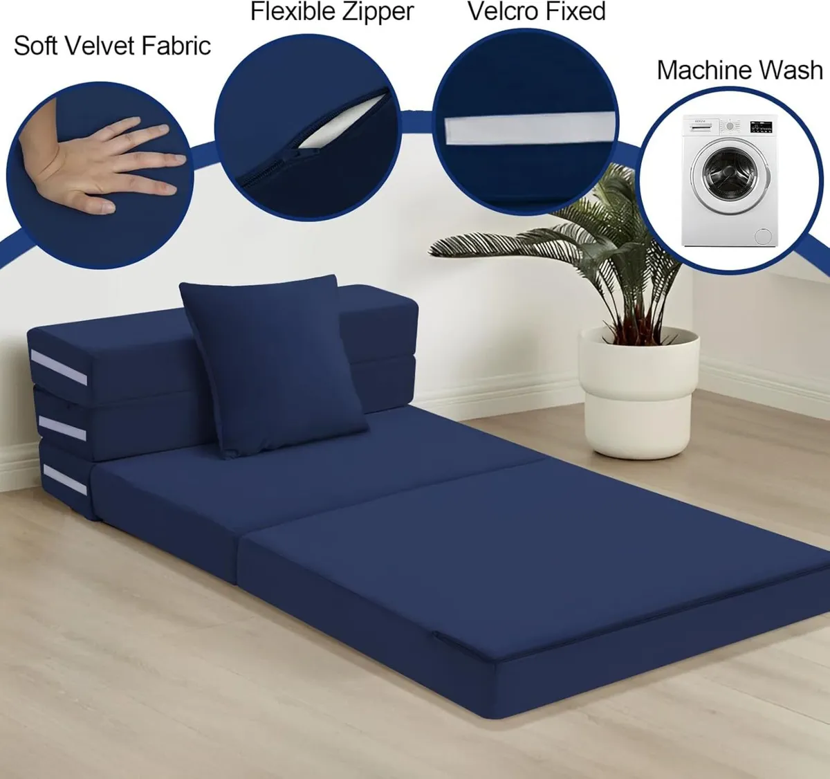 Folding Mattress Single High Density Foam Fold - Image 4