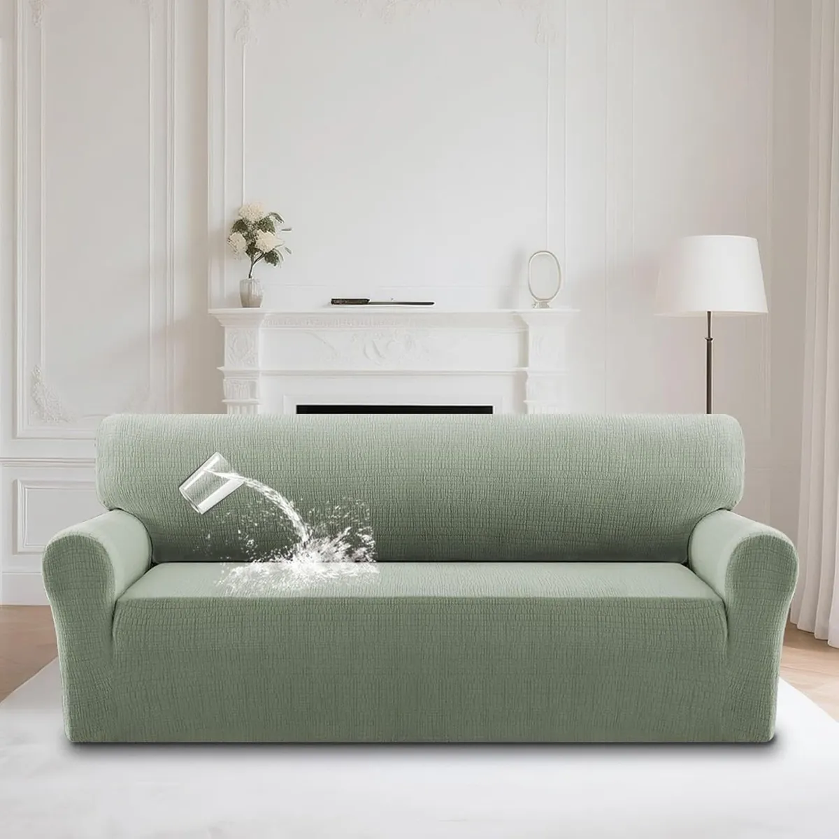 Waterproof Sofa Cover 3 Seater High Stretch 1 - Image 1