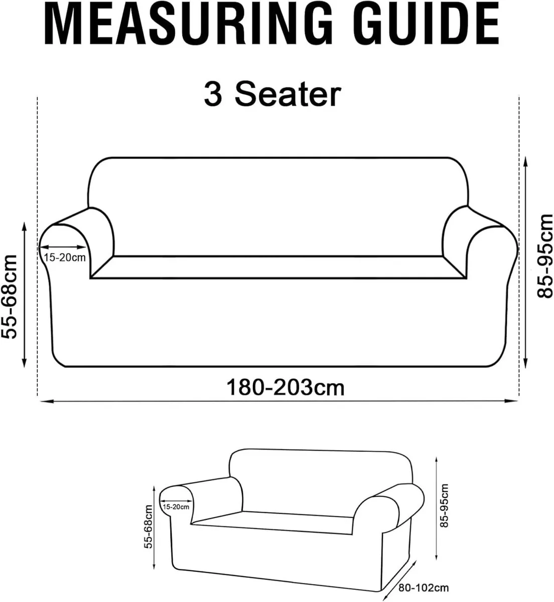 Waterproof Sofa Cover 3 Seater High Stretch 1 - Image 2