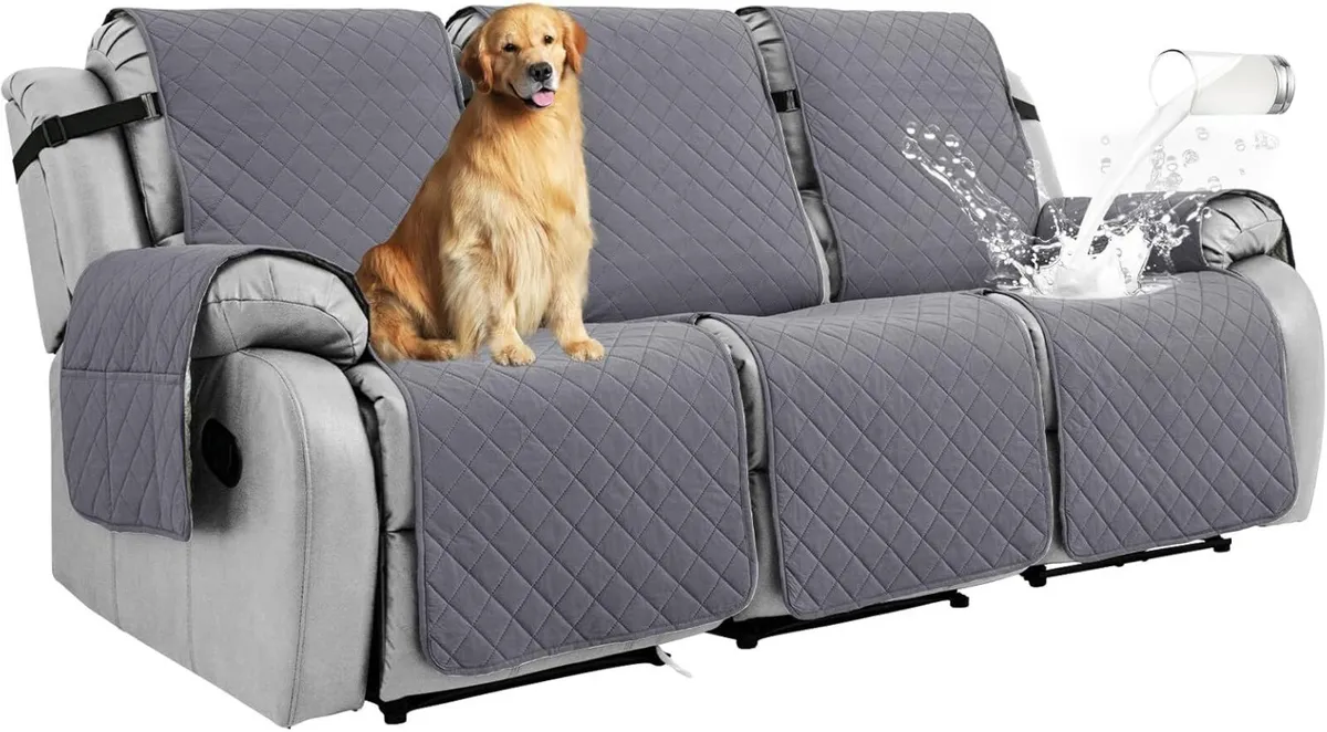100% Waterproof Recliner Sofa Covers 3 Seat - Image 1