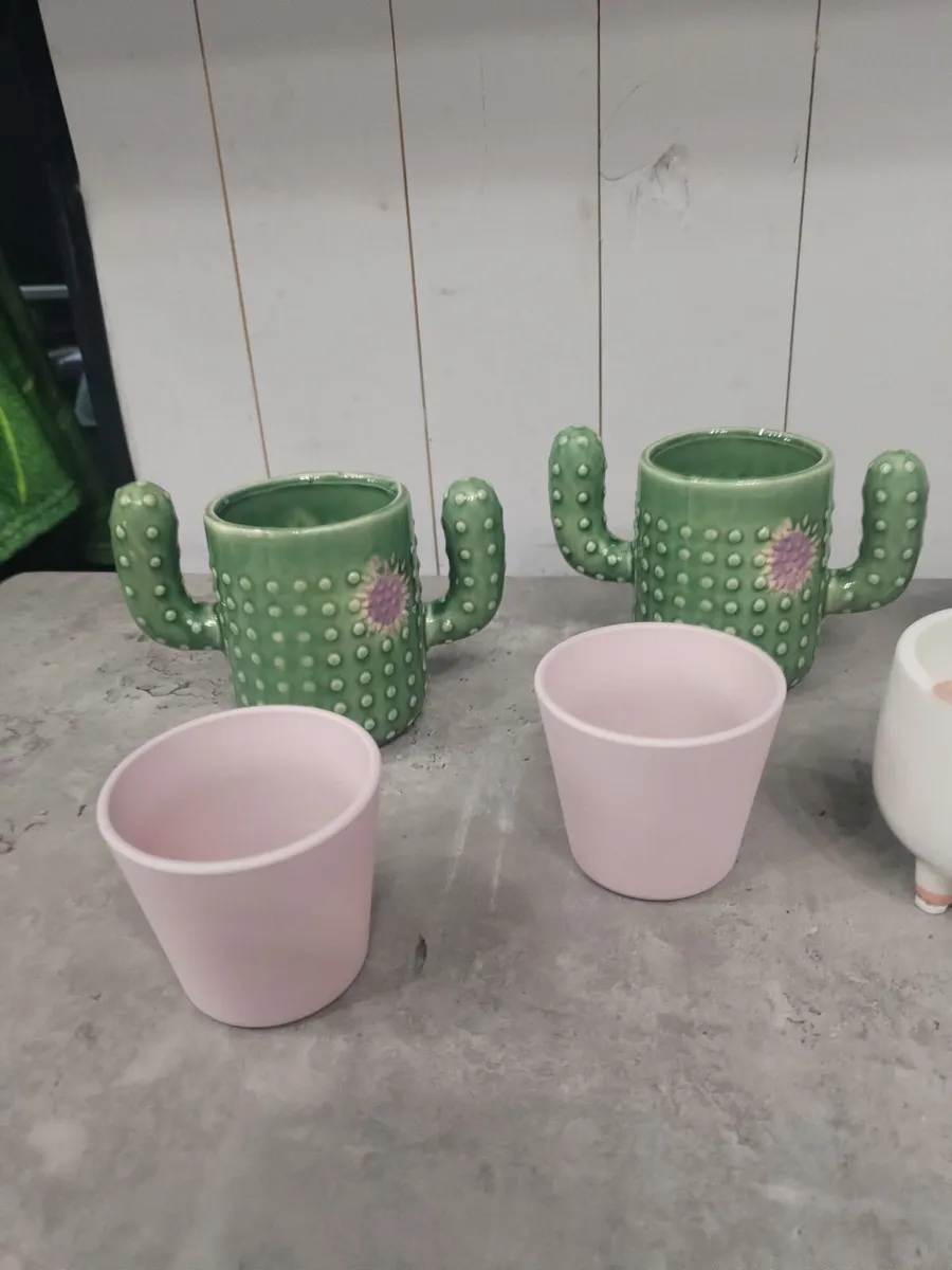 Mixed bundle of 10 plant pots and planters - Image 3