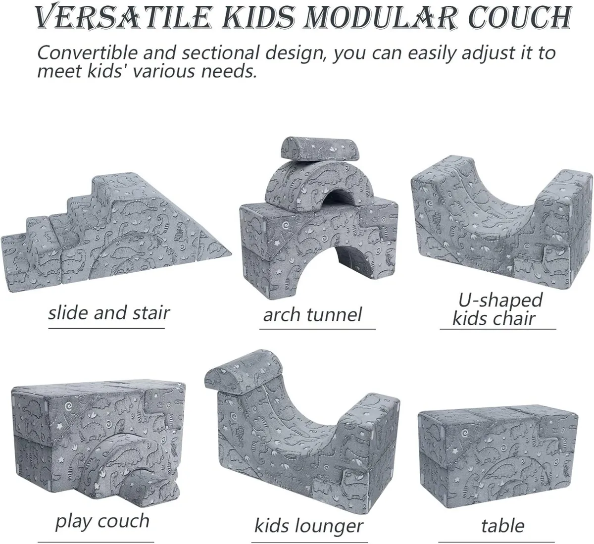 Kids Play Sofa Foam Climbing Modular Toddler - Image 3